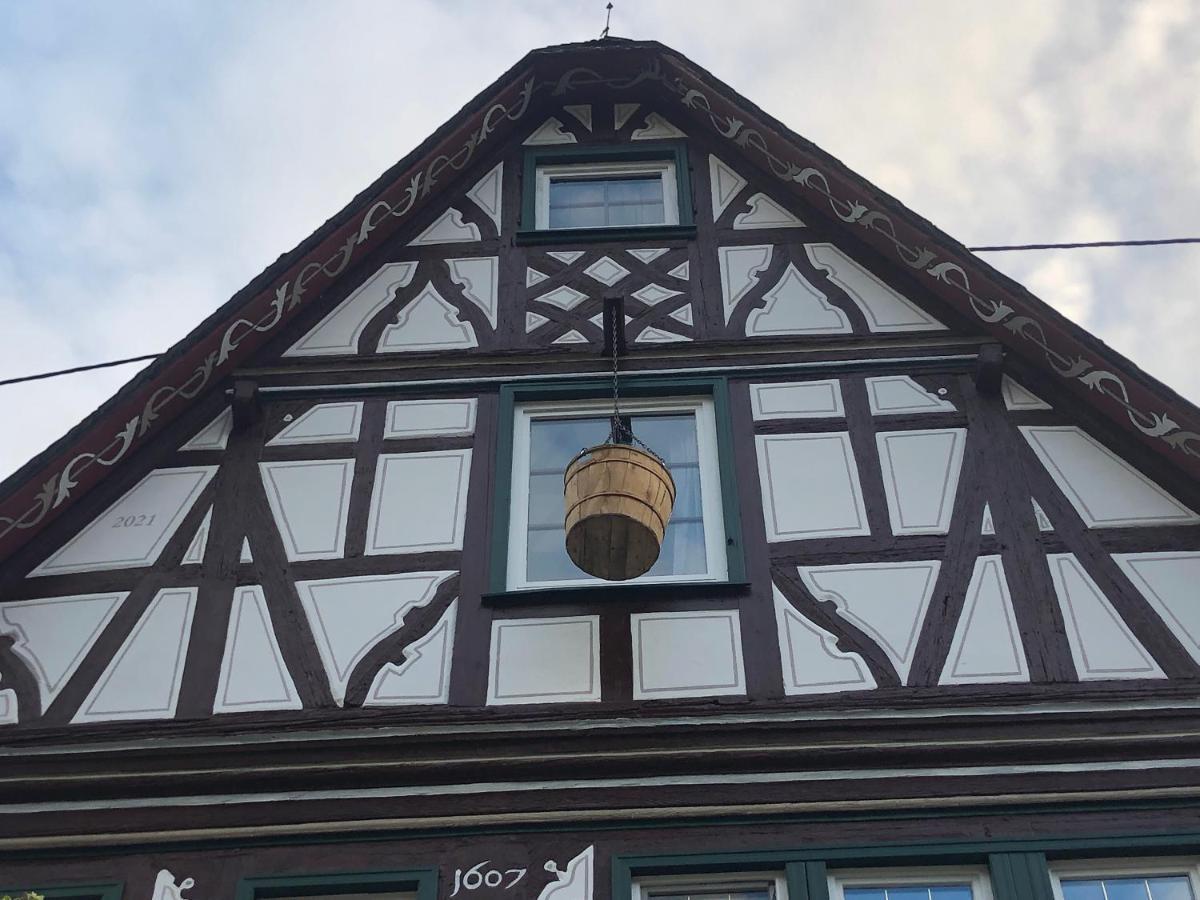 Schoene Ferienwohnung Altes Gebaelk Fachwerkhaus Bacharach Esterno foto