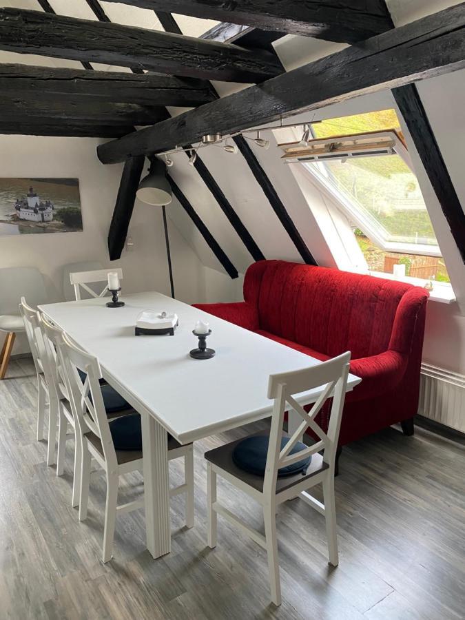 Schoene Ferienwohnung Altes Gebaelk Fachwerkhaus Bacharach Esterno foto