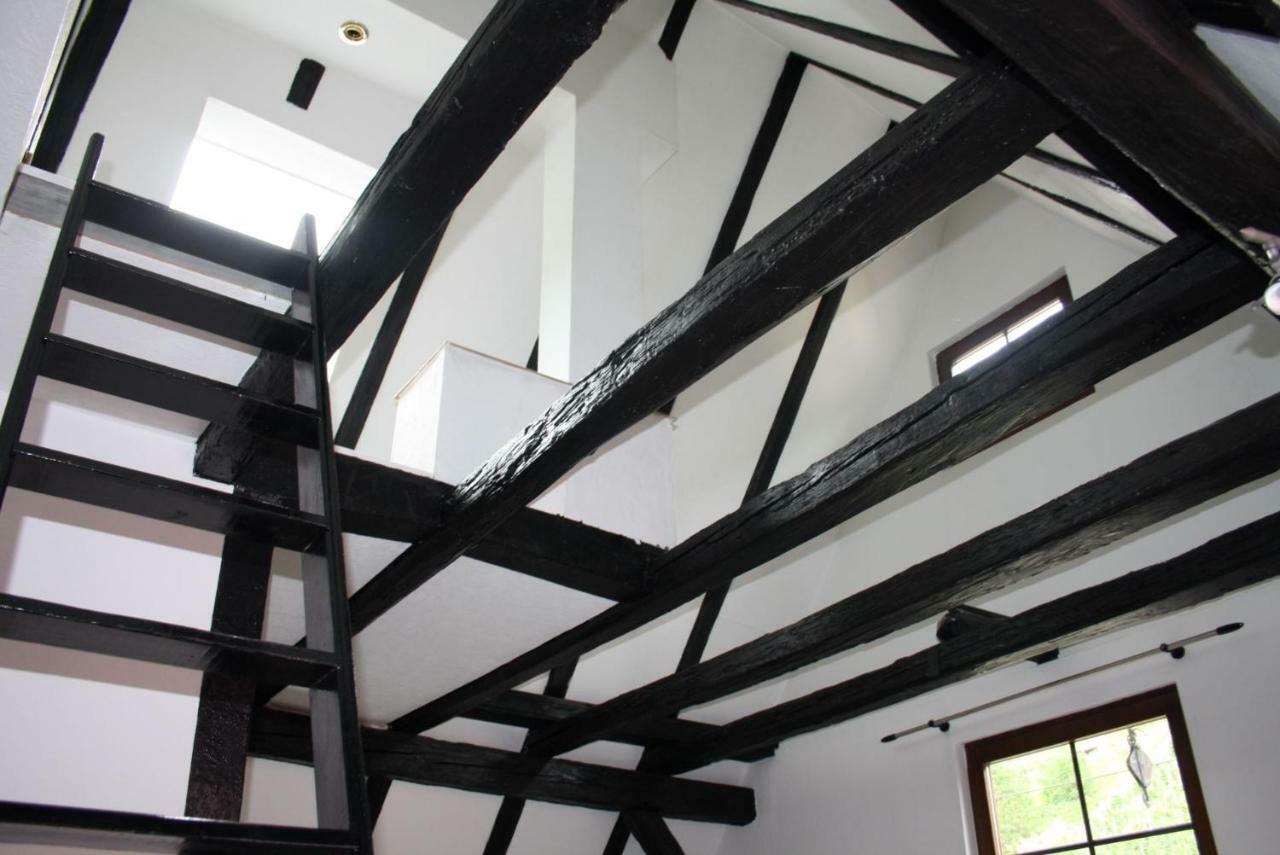 Schoene Ferienwohnung Altes Gebaelk Fachwerkhaus Bacharach Esterno foto